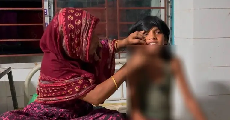 শিশুর দাঁত ফেলে দেয়ার অভিযোগ